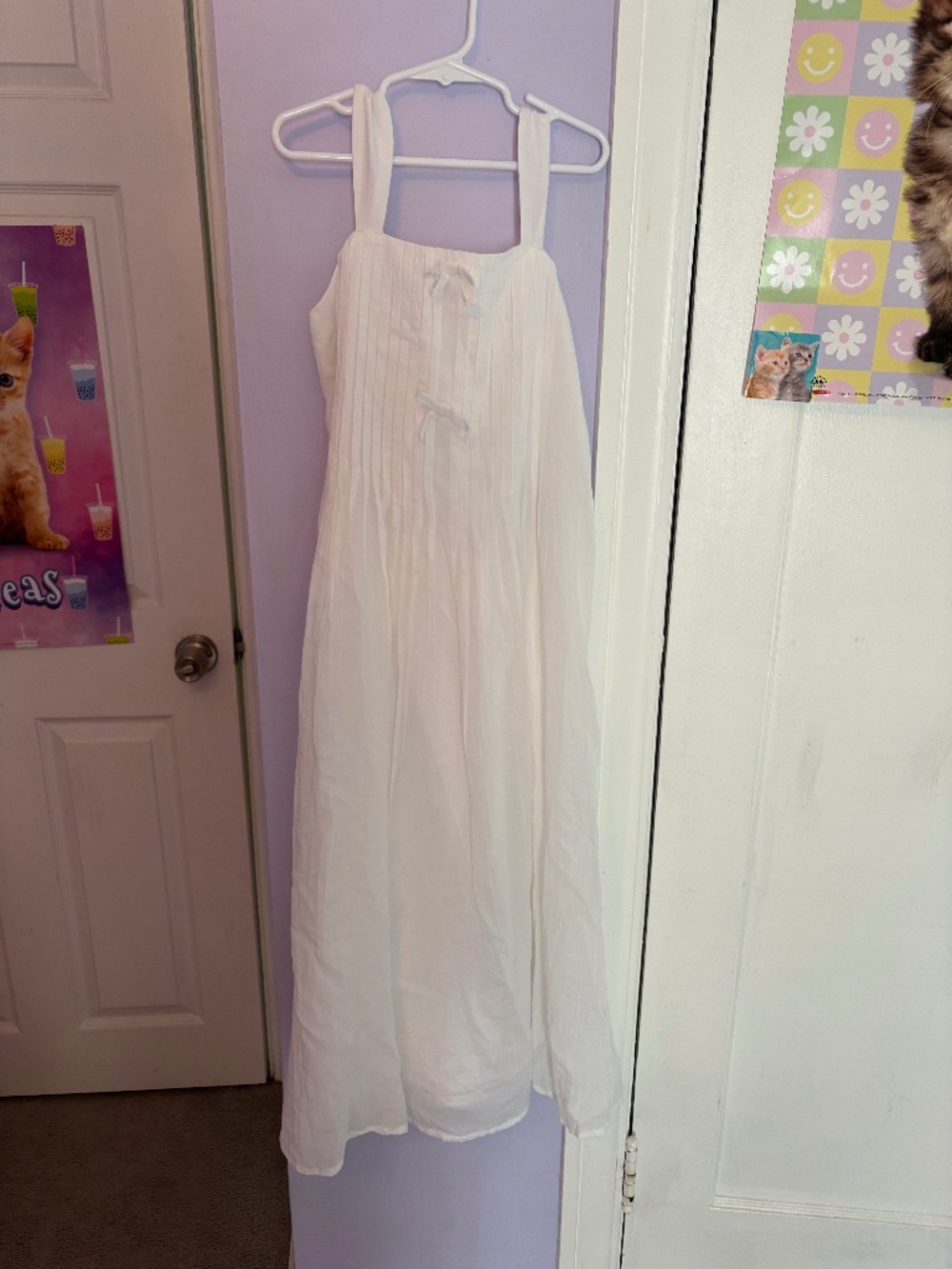Girls Abercrombie kids white dress size 9/10